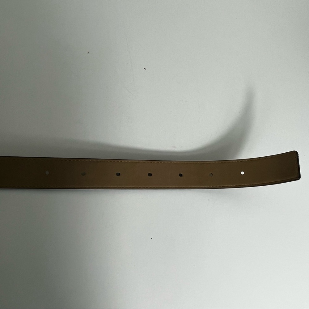 NWOT MICHAEL KORS Subtle Logo Print Faux Leather Belt Women’s S Preppy Classic - Picture 6 of 10